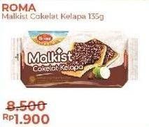 Promo Harga ROMA Malkist Cokelat Kelapa 135 gr - Alfamart