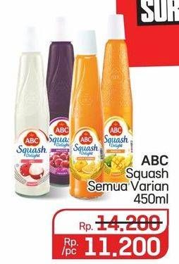 Promo Harga ABC Syrup Squash Delight All Variants 460 ml - Lotte Grosir