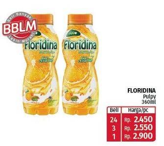 Promo Harga Floridina Juice Pulp Orange 360 ml - Lotte Grosir