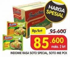 Promo Harga INDOMIE Mi Kuah Soto Mie, Soto Spesial per 40 pcs 75 gr - Superindo