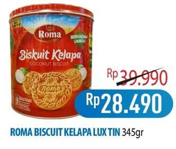 Promo Harga Roma Biskuit Kelapa 345 gr - Hypermart