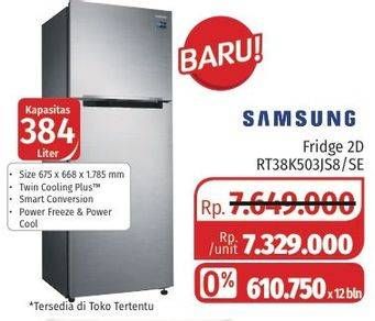 Promo Harga SAMSUNG RT38K5032S8 Refrigerator  - Lotte Grosir