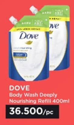 Promo Harga Dove Body Wash Deeply Nourishing 400 ml - Watsons