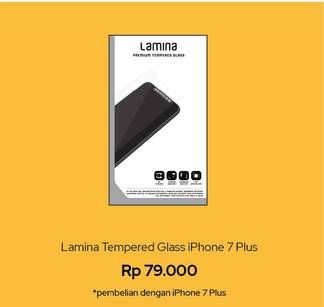 Promo Harga LAMINA Premium Tempered Glass IPhone 7 Plus  - iBox