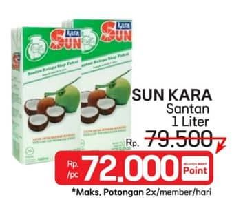 Promo Harga Sun Kara Santan Kelapa 1000 ml - LotteMart