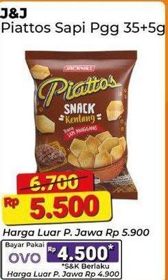 Promo Harga Piattos Snack Kentang Sapi Panggang 35 gr - Alfamart