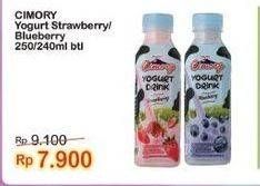 Promo Harga Cimory Yogurt Drink Strawberry, Blueberry 250 ml - Indomaret