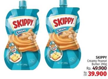 Promo Harga Skippy Peanut Butter Creamy 290 gr - LotteMart