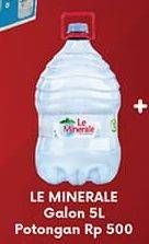 Promo Harga Le Minerale Air Mineral 5 ltr - Hypermart