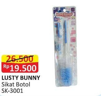 Promo Harga LUSTY BUNNY Bottle & Nipple Brush SK-3001  - Alfamart