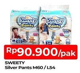 Promo Harga Sweety Silver Pants L54, M60 54 pcs - TIP TOP