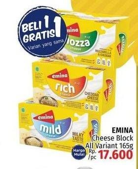 Promo Harga EMINA Cheddar Cheese All Variants 165 gr - LotteMart