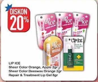 Promo Harga LIP ICE Sheer Color/Sheer Color Beeswax/Repair & Treatment Lip Gel  - Hypermart