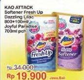 Promo Harga ATTACK Fresh Up Softener Dazzling Lilac, Joyfull Paradise 700 ml - Indomaret