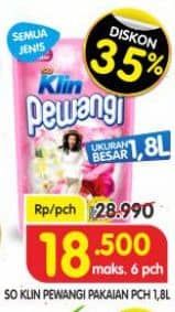 Promo Harga So Klin Pewangi All Variants 1800 ml - Superindo