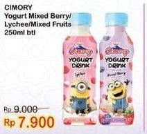Promo Harga CIMORY Yogurt Drink Mixed Berry, Lychee, Mixed Fruit 250 ml - Indomaret