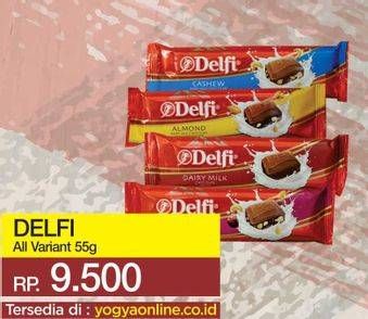 Promo Harga DELFI Chocolate All Variants 55 gr - Yogya