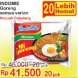 Promo Harga INDOMIE Mi Goreng Kecuali Cakalang 82 gr - Indomaret