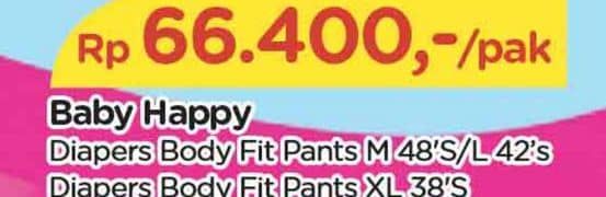 Promo Harga Baby Happy Body Fit Pants XL38 38 pcs - TIP TOP