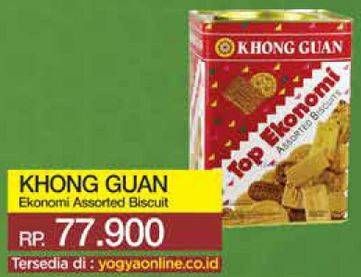 Promo Harga KHONG GUAN Top Ekonomi Assorted Biscuits 1150 gr - Yogya