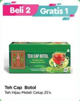Promo Harga Teh Cap Botol Teh Hijau Celup per 25 pcs 2 gr - TIP TOP