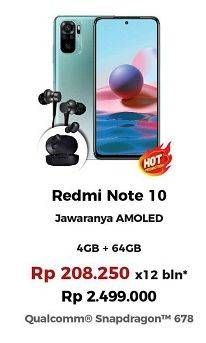 Promo Harga XIAOMI Redmi Note 10 1 pcs - Erafone