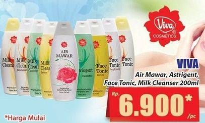 Promo Harga VIVA Air Mawar, Astringent, Face Tonic, Milk Cleanser 200ml  - Hari Hari