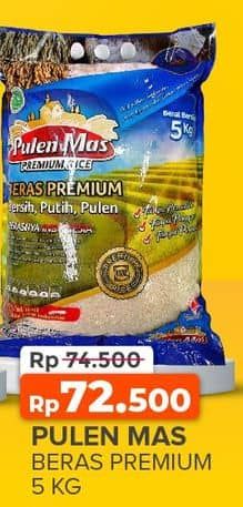 Promo Harga Pulen Mas Beras Premium 5 kg - Yogya