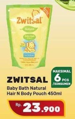 Promo Harga ZWITSAL Natural Baby Bath 2 In 1 450 ml - Yogya