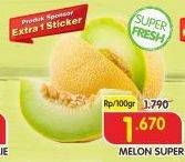 Promo Harga Melon Super per 100 gr - Superindo