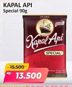 Promo Harga Kapal Api Kopi Bubuk Special 90 gr - Alfamart