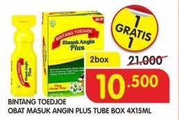 Promo Harga BINTANG TOEDJOE Masuk Angin per 2 box 15 ml - Superindo