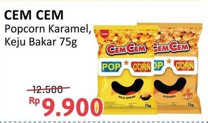 Promo Harga Cem-cem Pop Corn Karamel, Keju Bakar 75 gr - Alfamidi