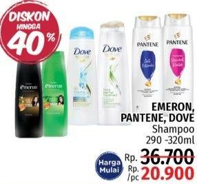 Promo Harga EMERON, PANTENE, DOVE Shampoo  - LotteMart