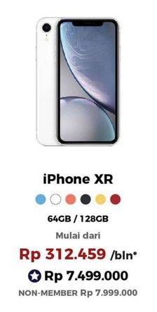 Promo Harga APPLE iPhone XR | Liquid Retine HD LCD 6.1 inch - Kamera 12MP 7MP 128 GB  - Erafone