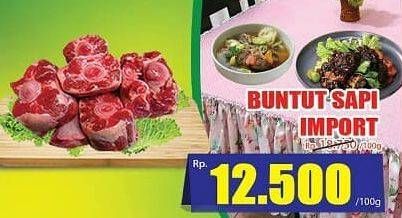 Promo Harga Oxtail Sapi Import per 100 gr - Hari Hari