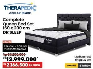 Promo Harga Therapedic Dr Sleep Mattress 160x200cm  - COURTS