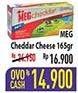 Promo Harga MEG Cheddar Cheese 170 gr - Hypermart