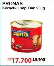 Promo Harga Pronas Kornetku Corned Beef 200 gr - Alfamart