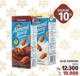 Promo Harga BLUE DIAMOND Almond Breeze Milk Chocolate, Milk Original 180 ml - LotteMart