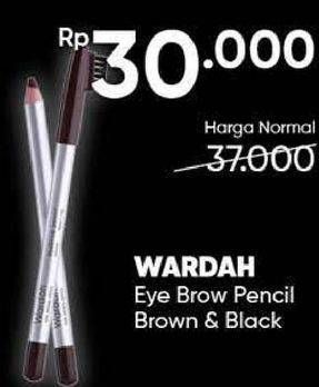Promo Harga WARDAH Eye Brow Pencil Brown, Black 1 gr - Guardian