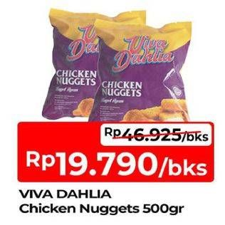 Promo Harga Viva Dahlia Chicken Nugget 500 gr - TIP TOP