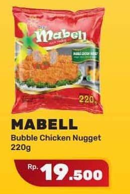 Promo Harga Mabell Nugget Bubble 220 gr - Yogya