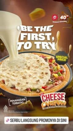 Promo Harga Cheese Overflow  - Pizza Hut