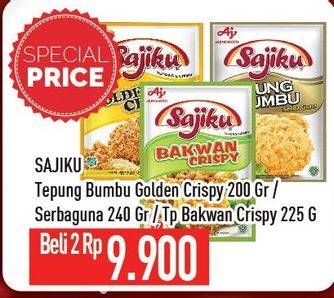 Promo Harga AJINOMOTO SAJIKU Tepung Bumbu Golden Crispy/Tepung Bumbu/Tepung Bakwan  - Hypermart