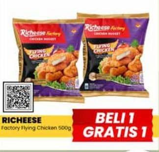 Promo Harga Richeese Factory Chicken Nugget Flying Chicken 500 gr - Yogya