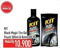 Promo Harga KIT Black Magic Tire Gel Pouch/Botol  - Hypermart
