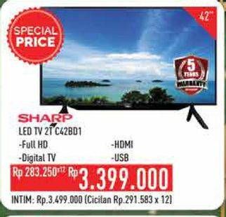 Promo Harga SHARP 2T-C42BD1i | LED TV 42"  - Hypermart