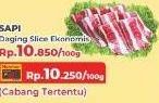 Promo Harga Daging Sapi Slice per 100 gr - Yogya