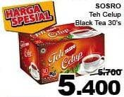 Promo Harga Sosro Teh Celup Black Tea 30 pcs - Giant